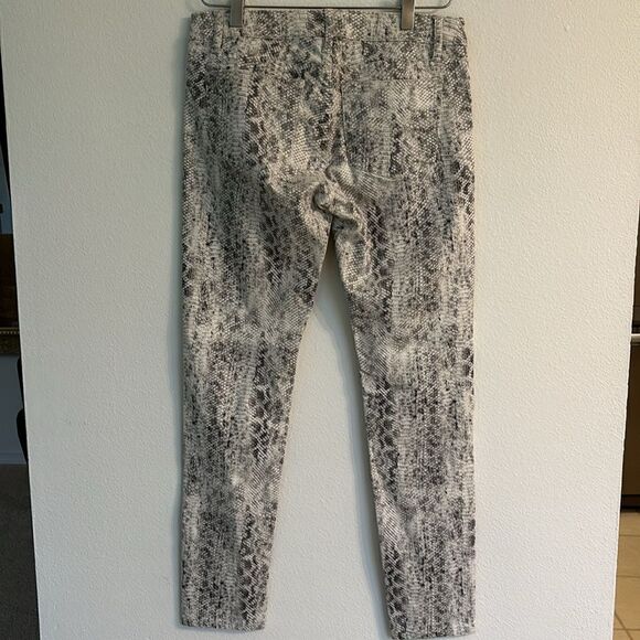 The Kooples Skin White Snake Print Pants Jeans Size 28 - Picture 7 of 11